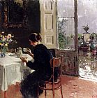 Vincenzo Irolli At The Window painting